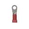 Panduit Ring Terminal, 3/8 in Stud Size, 8 AWG, 600 V, Vinyl Insulated, Red, 25 PK PV8-38RX-QY - alternate 2